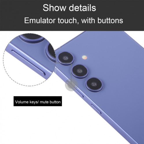 Pour Samsung Galaxy S24+ 5G Écran noir faux modèle d'affichage factice non fonctionnel (violet) SH948P275-07