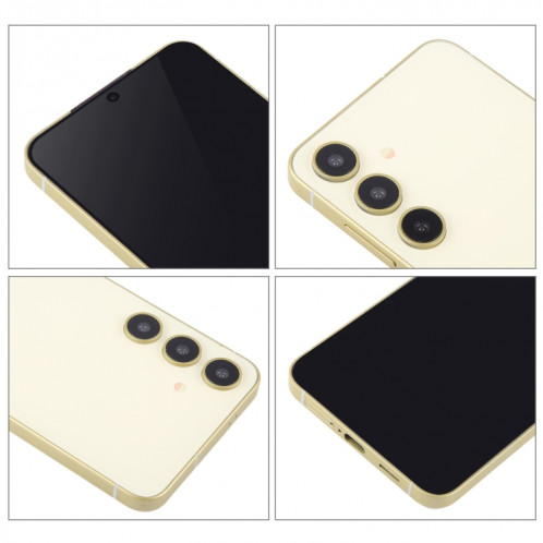 Pour Samsung Galaxy S24+ 5G Écran noir faux modèle d'affichage factice non fonctionnel (jaune) SH948Y406-07