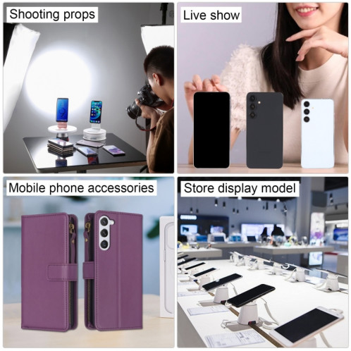Pour Samsung Galaxy S24 + 5G Écran noir faux modèle d'affichage factice non fonctionnel (blanc) SH948W994-07