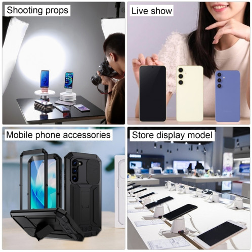 Pour Samsung Galaxy S24+ 5G Écran noir faux modèle d'affichage factice non fonctionnel (violet) SH948P275-07