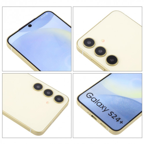 Pour Samsung Galaxy S24+ 5G Écran couleur faux modèle d'affichage factice non fonctionnel (jaune) SH951Y645-07