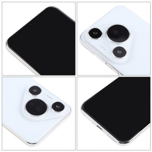 Pour Huawei Pura 70 Pro Écran noir faux modèle d'affichage factice non fonctionnel (blanc) SH957W881-07