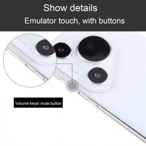 Pour Huawei Pura 70 Pro Écran noir faux modèle d'affichage factice non fonctionnel (blanc) SH957W881-07