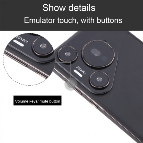 Pour Huawei Pura 70 Pro + écran couleur faux modèle d'affichage factice non fonctionnel (noir) SH958B311-07