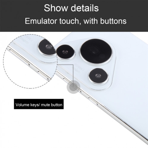 Pour Huawei Pura 70 Pro + écran noir faux modèle d'affichage factice non fonctionnel (blanc) SH959W1632-07