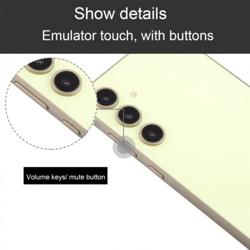 Pour Samsung Galaxy A55 5G Écran noir faux modèle d'affichage factice non fonctionnel (jaune) SH963Y1601-07