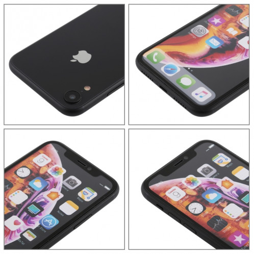 Modèle d'affichage factice factice d'écran non-couleur pour iPhone XR (noir) SH700B856-06