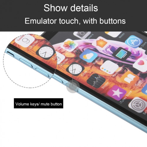 Modèle d'affichage factice factice d'écran non-couleur pour iPhone XR (bleu) SH700L1345-06