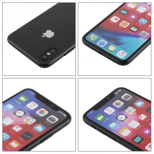 Modèle d'affichage factice factice d'écran non-couleur pour iPhone XS (noir) SH701B1539-06