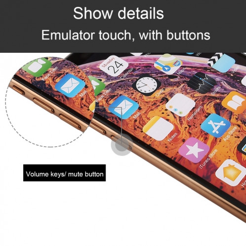 Modèle d'affichage factice factice d'écran non-couleur pour iPhone XS (or) SH701J1401-06