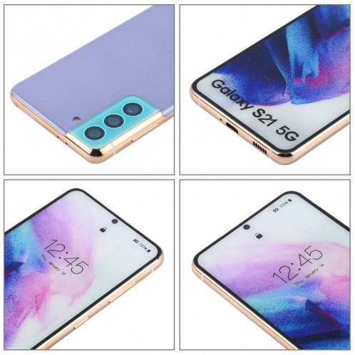 Écran couleur faux modèle d'affichage factice non fonctionnel pour Samsung Galaxy S21 5G (violet) SH709P721-06