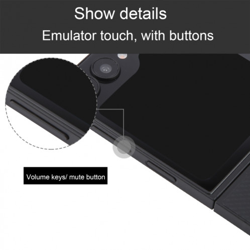 Pour Samsung Galaxy Z Flip6 Écran noir Faux modèle d'affichage factice non fonctionnel (Noir) SH717B1608-07