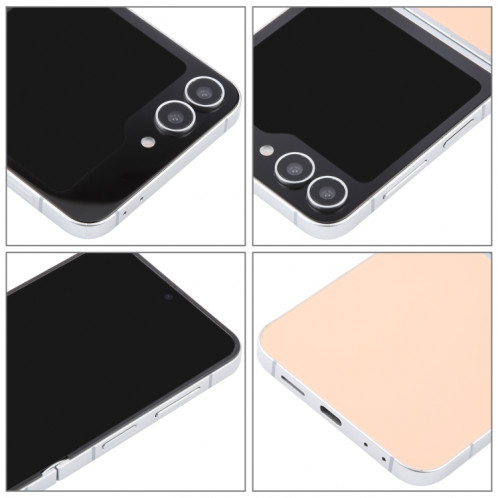 Pour Samsung Galaxy Z Flip6 Écran noir Modèle d'affichage factice non fonctionnel (rose) SH717F1733-07