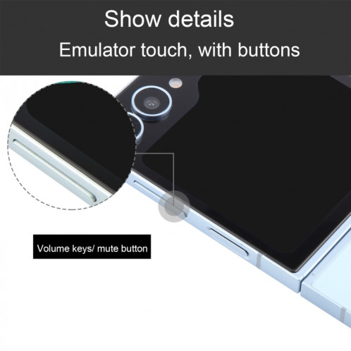 Pour Samsung Galaxy Z Flip6 Écran noir Modèle d'affichage factice non fonctionnel (bleu) SH717L1217-07