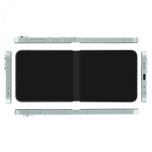Pour Samsung Galaxy Z Flip6 Écran noir non fonctionnel Modèle d'affichage factice factice (cyan) SH17QC322-07