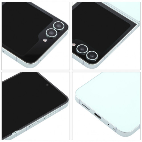 Pour Samsung Galaxy Z Flip6 Écran noir non fonctionnel Modèle d'affichage factice factice (cyan) SH17QC322-07