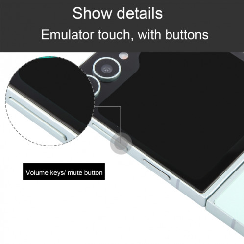 Pour Samsung Galaxy Z Flip6 Écran noir non fonctionnel Modèle d'affichage factice factice (cyan) SH17QC322-07