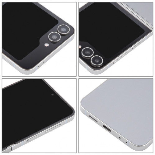 Pour Samsung Galaxy Z Flip6 Écran noir Faux modèle d'affichage factice non fonctionnel (argent) SH717S1397-07
