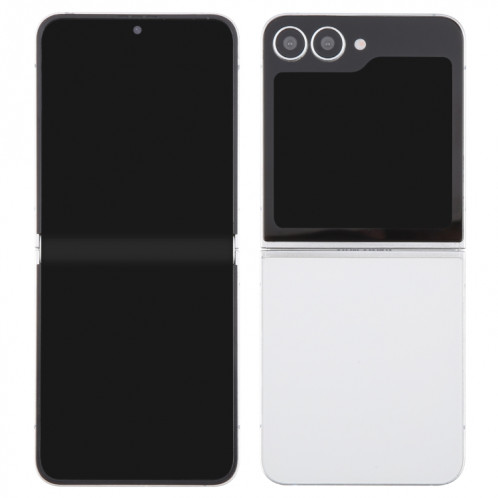 Pour Samsung Galaxy Z Flip6 Écran noir Faux modèle d'affichage factice non fonctionnel (blanc) SH717W1987-07
