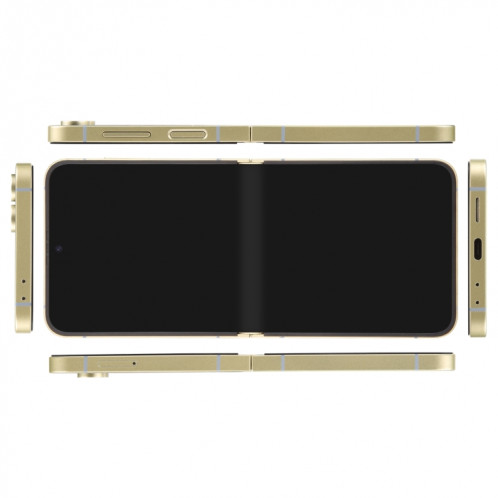 Pour Samsung Galaxy Z Flip6 Écran noir Faux modèle d'affichage factice non fonctionnel (jaune) SH717Y432-07