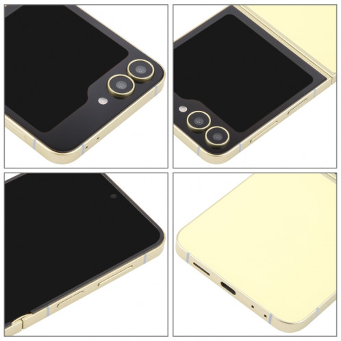 Pour Samsung Galaxy Z Flip6 Écran noir Faux modèle d'affichage factice non fonctionnel (jaune) SH717Y432-07