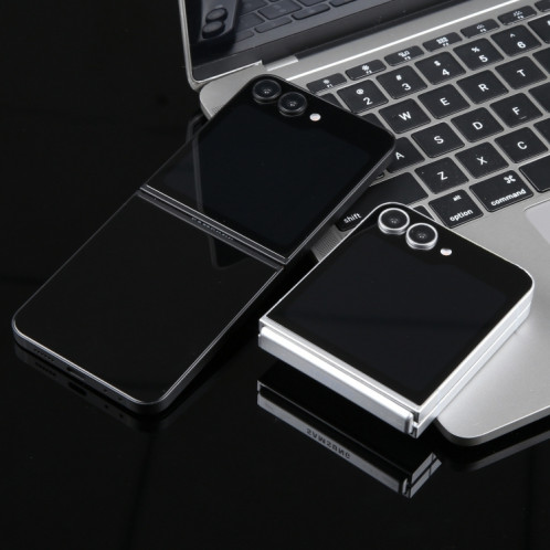 Pour Samsung Galaxy Z Flip6 Écran noir Faux modèle d'affichage factice non fonctionnel (blanc) SH717W1987-07
