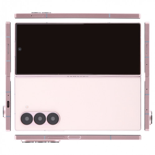 Pour Samsung Galaxy Z Fold6 Écran noir Modèle d'affichage factice non fonctionnel (rose) SH718F184-07