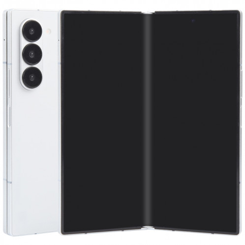 Pour Samsung Galaxy Z Fold6 Écran noir Faux modèle d'affichage factice non fonctionnel (Blanc) SH718W1289-07