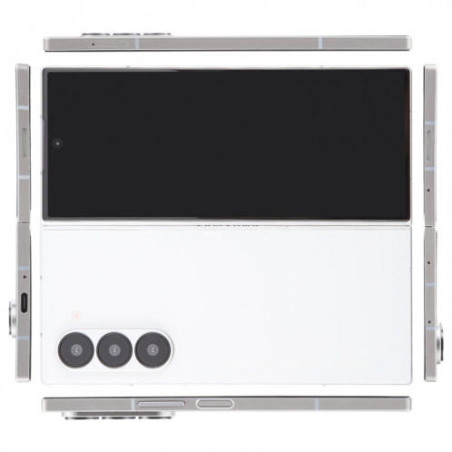 Pour Samsung Galaxy Z Fold6 Écran noir Faux modèle d'affichage factice non fonctionnel (Blanc) SH718W1289-07