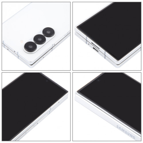 Pour Samsung Galaxy Z Fold6 Écran noir Faux modèle d'affichage factice non fonctionnel (Blanc) SH718W1289-07
