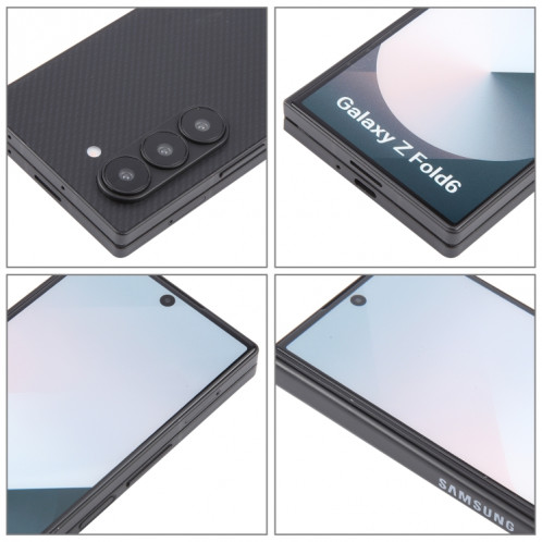 Pour Samsung Galaxy Z Fold6 Écran couleur factice non fonctionnel Modèle d'affichage factice (noir) SH719B44-07