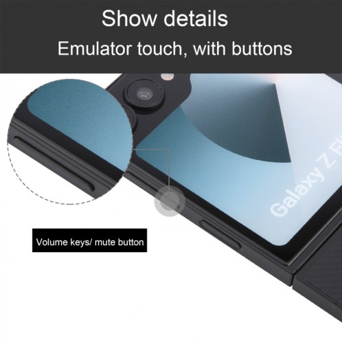 Pour Samsung Galaxy Z Flip6 Écran couleur factice non fonctionnel Modèle d'affichage factice (noir) SH720B1970-07