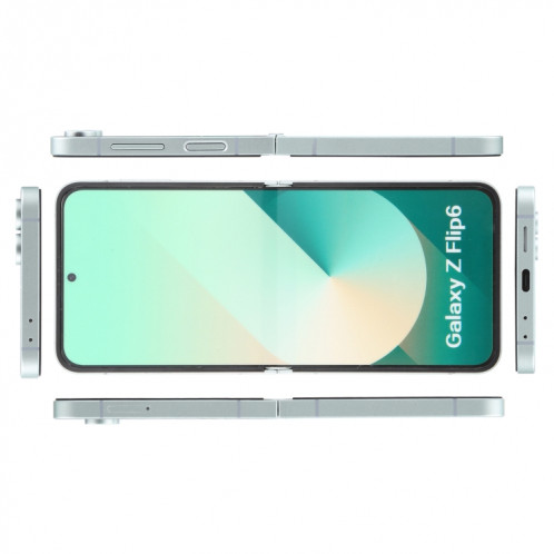 Pour Samsung Galaxy Z Flip6 Écran couleur factice non fonctionnel Modèle d'affichage factice (Cyan) SH20QC1347-07