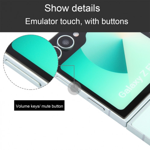 Pour Samsung Galaxy Z Flip6 Écran couleur factice non fonctionnel Modèle d'affichage factice (Cyan) SH20QC1347-07