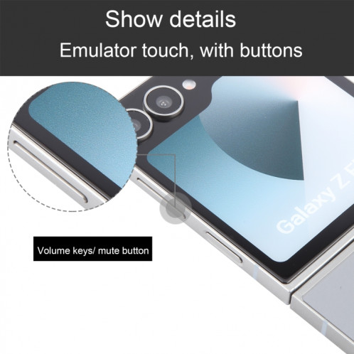 Pour Samsung Galaxy Z Flip6 Écran couleur factice non fonctionnel Modèle d'affichage factice (argent) SH720S773-07