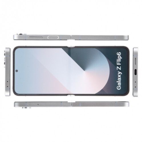 Pour Samsung Galaxy Z Flip6 Écran couleur factice non fonctionnel Modèle d'affichage factice (blanc) SH720W808-07