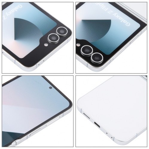 Pour Samsung Galaxy Z Flip6 Écran couleur factice non fonctionnel Modèle d'affichage factice (blanc) SH720W808-07