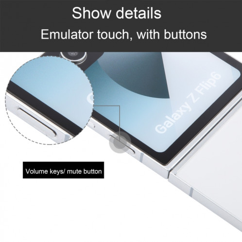 Pour Samsung Galaxy Z Flip6 Écran couleur factice non fonctionnel Modèle d'affichage factice (blanc) SH720W808-07