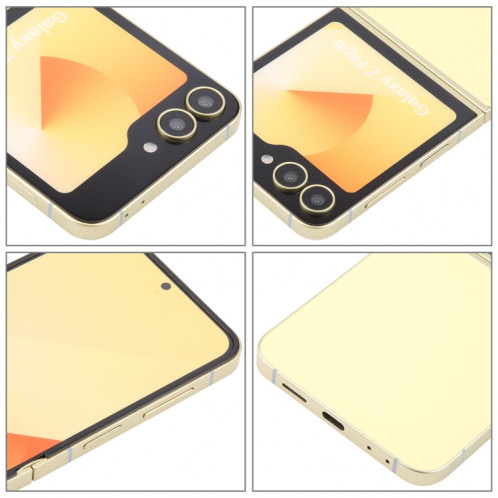 Pour Samsung Galaxy Z Flip6 Écran couleur factice non fonctionnel Modèle d'affichage factice (jaune) SH720Y370-07