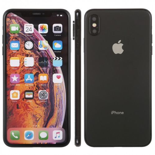 Modèle d'affichage factice factice d'écran non-couleur pour iPhone XS Max (noir) SH722B808-06