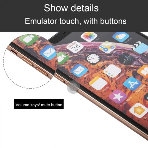 Modèle d'affichage factice factice d'écran non-couleur pour iPhone XS Max (or) SH722J687-06