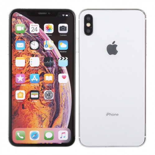 Modèle d'affichage factice factice d'écran non-couleur pour iPhone XS Max (blanc) SH722W702-06