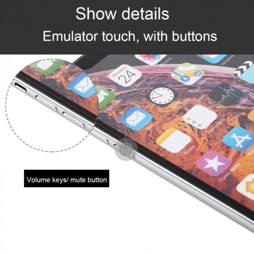 Modèle d'affichage factice factice d'écran non-couleur pour iPhone XS Max (blanc) SH722W702-06
