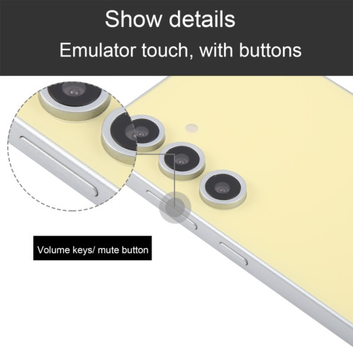 Pour Samsung Galaxy S24 FE 5G Écran noir non fonctionnel Modèle d'affichage factice factice (jaune) SH724Y1820-07
