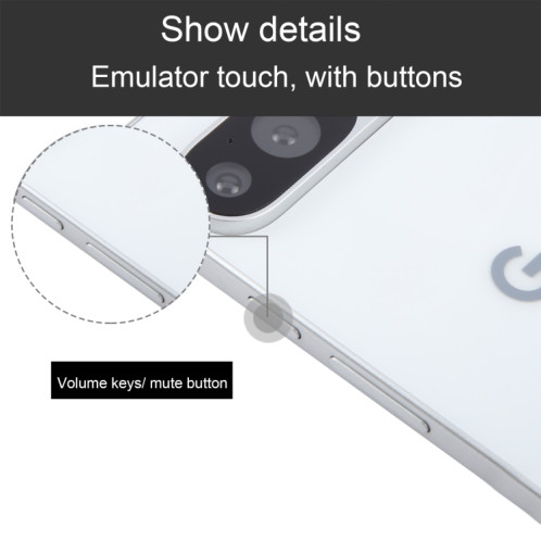 Pour Google Pixel 9 Écran noir Modèle d'affichage factice non fonctionnel (porcelaine) SH726W449-07