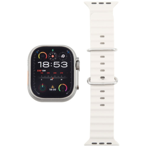 Pour Apple Watch Ultra 2 49 mm, écran couleur, modèle factice non fonctionnel (beige blanc) SH14EW1767-08