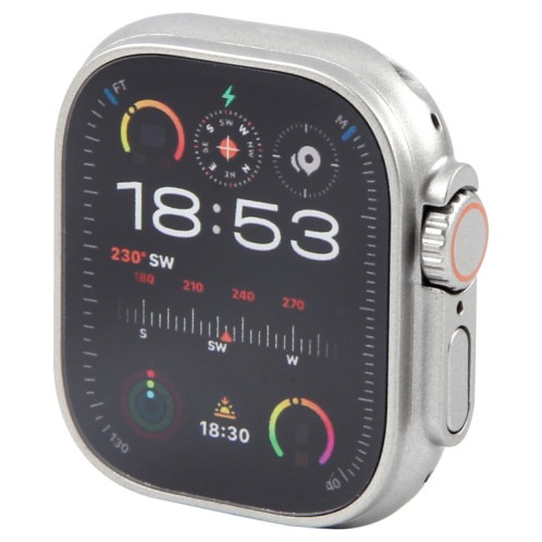Pour Apple Watch Ultra 2 49 mm écran couleur faux modèle d'affichage factice non fonctionnel, pour photographier le bracelet de montre, sans bracelet de montre (argent) SH615S1650-08