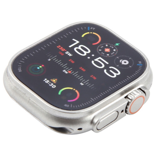 Pour Apple Watch Ultra 2 49 mm écran couleur faux modèle d'affichage factice non fonctionnel, pour photographier le bracelet de montre, sans bracelet de montre (argent) SH615S1650-08