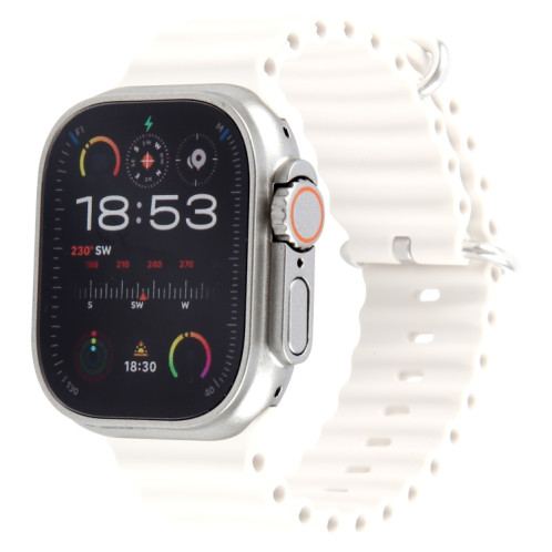 Pour Apple Watch Ultra 2 49 mm écran couleur faux modèle d'affichage factice non fonctionnel, pour photographier le bracelet de montre, sans bracelet de montre (argent) SH615S1650-08