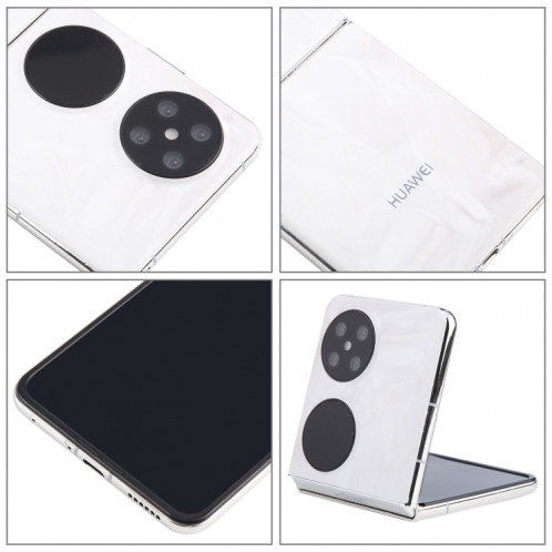 Pour Huawei Pocket 2 Écran noir Faux modèle d'affichage factice non fonctionnel (Blanc) SH689W166-07